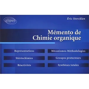Comparateur de prix : Ellipses Mémento de chimie organique
