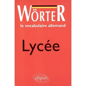 Ellipses Wörter Lycée - Le vocabulaire allemand pas cher