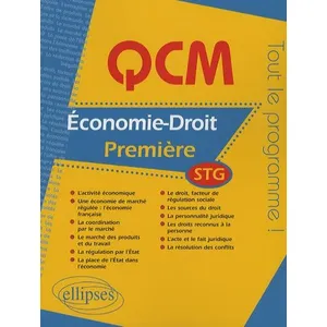 Comparateur de prix : Ellipses QCM économie-droit - Première STG