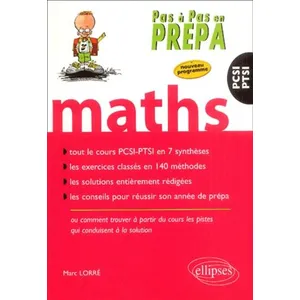 Comparateur de prix : Ellipses Mathématiques PCSI/PTSI (Pas a Pas Prepa)