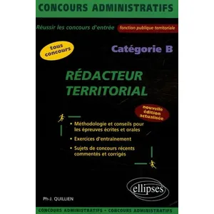 Ellipses Rédacteur territorial - catégorie B - 2e édition broché pas cher