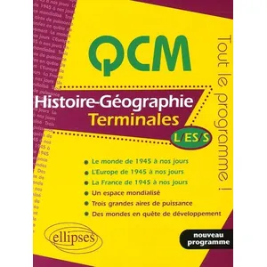 Ellipses QCM histoire-géographie Terminales L, ES, S - Annie Zwang - Livre .