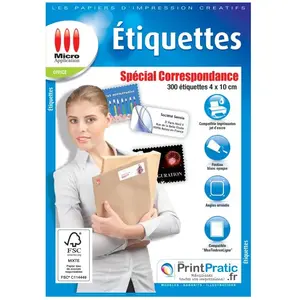 Micro Application Etiquettes spécial correspondance pas cher
