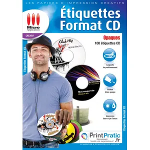 Micro Application étiquettes CD opaques
