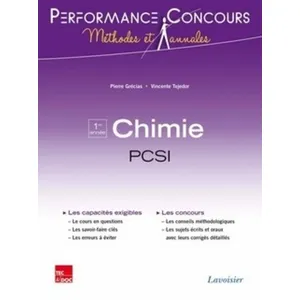 Technique Et Documentation Chimie 1re année PCSI pas cher