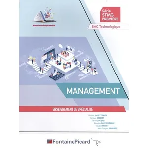 Comparateur de prix : Fontaine Picard Eds Management, série STMG première, bac technologique : enseignement de spécialité
