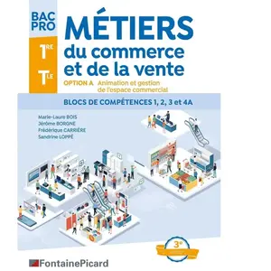 Comparateur de prix : Fontaine Picard Eds Option A : Bac Pro Métiers Du Commerce Et De La Vente - Option A : Animation Et Gestion De L'espace Commercial