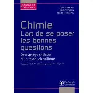 Comparateur de prix : De Boeck Supérieur Chimie : l'art de se poser les bonnes questions