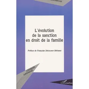 Comparateur de prix : L'harmattan L'évolution de la sanction en droit de la famille
