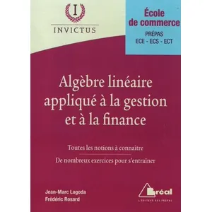 Bréal L'algèbre linéaire appliqué à la gestion et à la finance pas cher