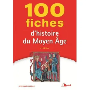 Bréal 100 fiches d'histoire du moyen âge pas cher
