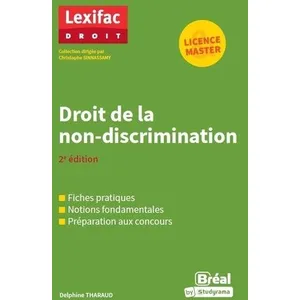 Bréal Droit de la non-discrimination Delphine Tharaud (Auteur) pas cher