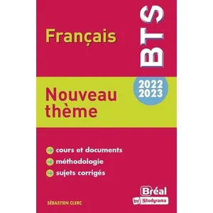 Bréal Thème Dans ma maison BTS français 2022-2023 pas cher