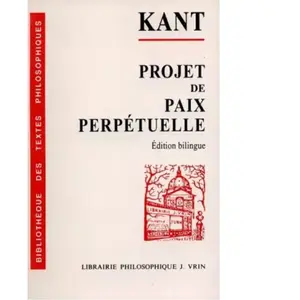 VRIN Projet de paix perpétuelle : esquisse philosophique, 1795 Emmanuel Kant pas cher