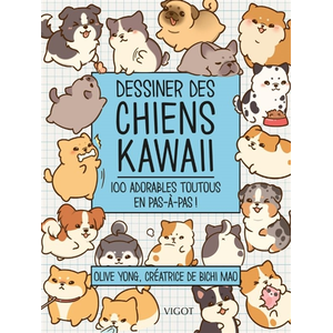 Vigot Dessiner des chiens kawaii pas cher