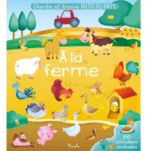 Piccolia A la ferme - Cherche et trouve autocollants pas cher