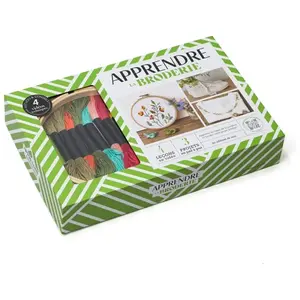 Coffret Apprendre La Broderie - Apprenez Les Bases De La Broderie Et Brodez Votre Projet Préféré