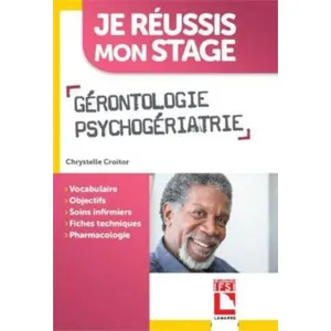 Comparateur de prix : Lamarre Je réussis mon stage : gérontologie, psychogériatrie