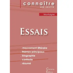 Du Cenacle Editions Fiche de lecture  des cannibales et des coches dans les essais de Montaigne (analyse litteraiVendu parcultura-librairie