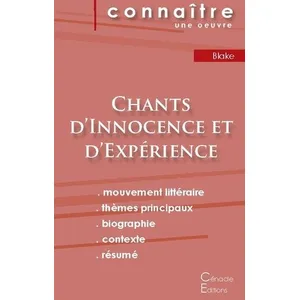 Comparateur de prix : Du Cenacle Editions Chants D'innocence Et D'expérience - Fiche De Lecture