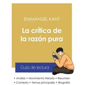 Paideia Educ.espagnol Guia de lectura la critica de la razon pura de Emmanuel KantVendu parcultura-librairie