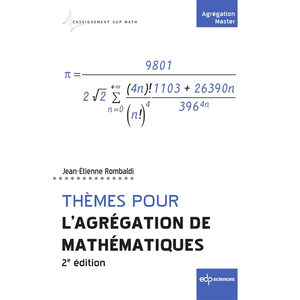 Edp Sciences Thèmes pour l`Agrégation de mathématiques