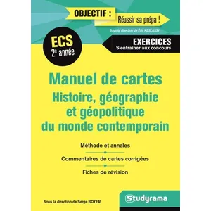 Comparateur de prix : Studyrama Eds Manuel de cartes 2e année ECS