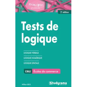 Comparateur de prix : Studyrama Eds Tests de logique