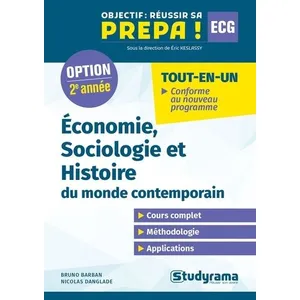 Comparateur de prix : Studyrama Eds Économie, sociologie et histoire du monde contemporain, 2e année