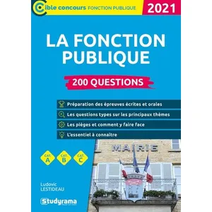 Comparateur de prix : Studyrama Eds La fonction publique - 200 questions