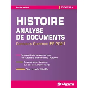 Studyrama Eds Histoire - Analyse de documents