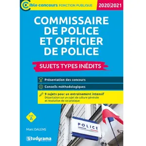 Comparateur de prix : Studyrama Eds Commissaire de police et officier de police 2020/2021