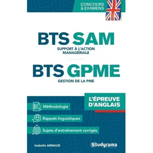Comparateur de prix : Studyrama Eds BTS SAM et GPME L’épreuve d’anglais