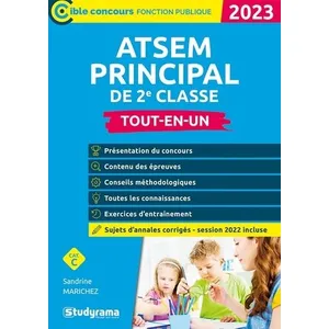 Comparateur de prix : Studyrama Eds ATSEM principal de 2e classe Tout-en-un