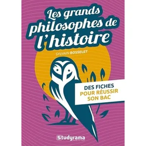 Studyrama Eds Les grands philosophes de l'histoire