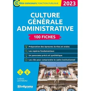 Studyrama Eds Culture Générale Administrative - 100 Fiches pas cher