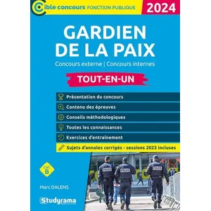 Comparateur de prix : Studyrama Eds Gardien de la paix - Tout-en-un