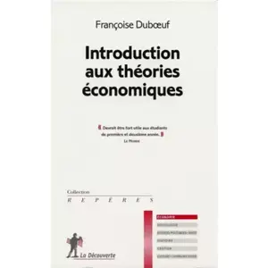 ISBN La Découverte Introduction aux théories économiques pas cher
