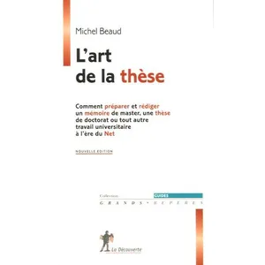 Comparateur de prix : ISBN L'art de la thèse NE