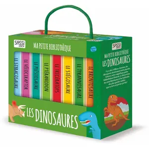 SASSI JUNIOR Lot de 8 Livres - Ma petite bibliothèque - Les dinosaures TU pas cher