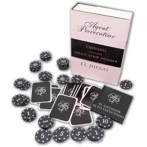 Comparateur de prix : Jeu de Jetons et Cartes de Poker Rayures   Jeu Strip Poker Érotique