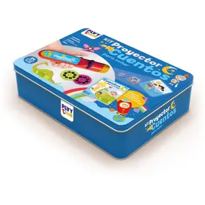 Kit De Projecteur D'histoire Dans Une Boîte En Métal Play Time - Multi...