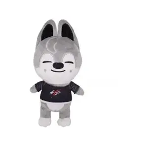 Peluche Stary Kids Skzoo Wolf Chan 20 cm - Gris pas cher