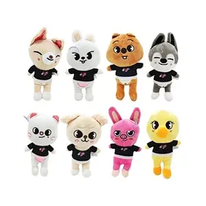 Set de 8 pièces Peluche Stary Kids Skzoo 20 cm - Multicolore pas cher
