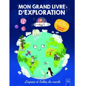 L’espace et l’atlas du monde -  Collectif - Yoyo Books - cartonné - Document jeunesse cartonné