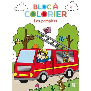 Le Ballon Eds Bloc à colorier - Les pompiers pas cher