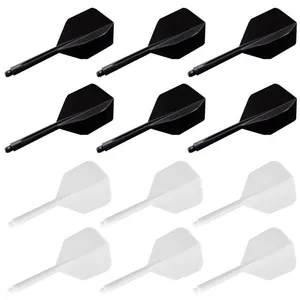 AUCUNEARY 12 Pièces Tiges Et Ailettes De Fléchettes en Une Seule Pièce...Vendu parcdiscount