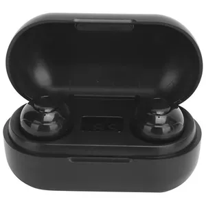 Ecouteur Bluetooth TWS sans fil V5.0 à affichage LED Hifi Noir pas cher