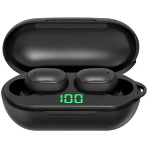 Ecouteur Bluetooth avec affichage LCD TWS Noir pas cher