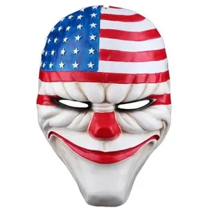 Masque Halloween Résine Festival Parti US Drapeau Modèle